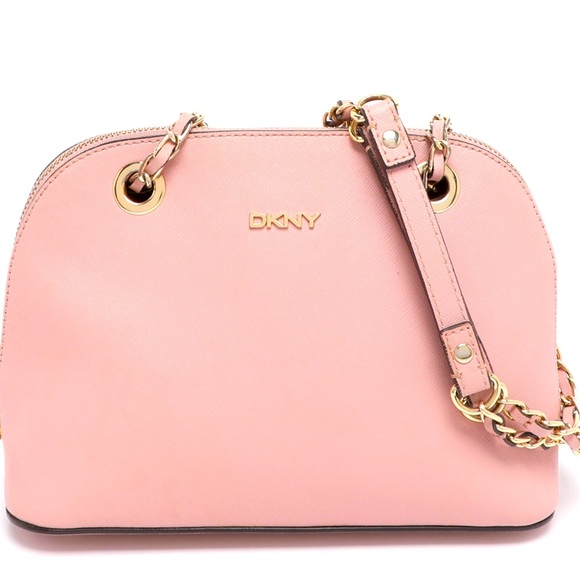 Dkny Handbags - DKNY Blush Crossbody Bag with Chain Strap